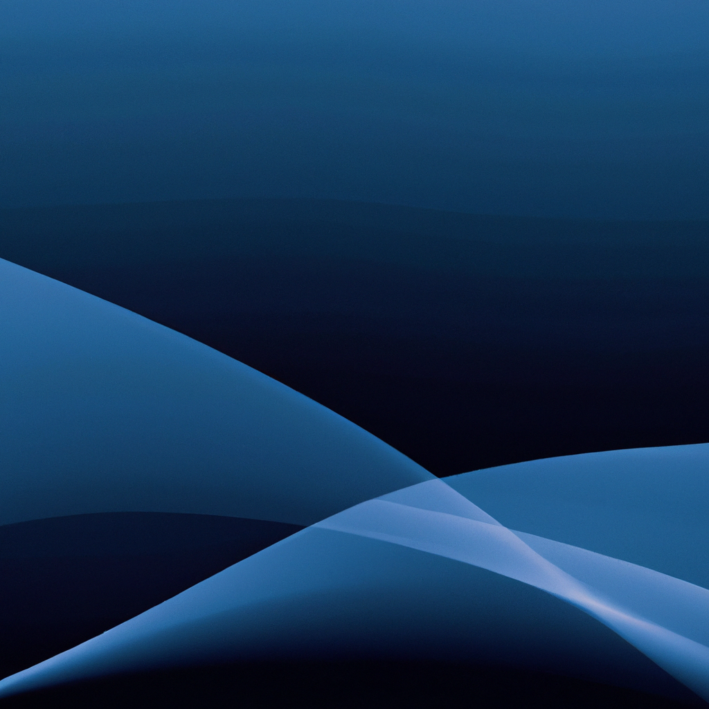 Degradado minimalista azul con curvas suaves